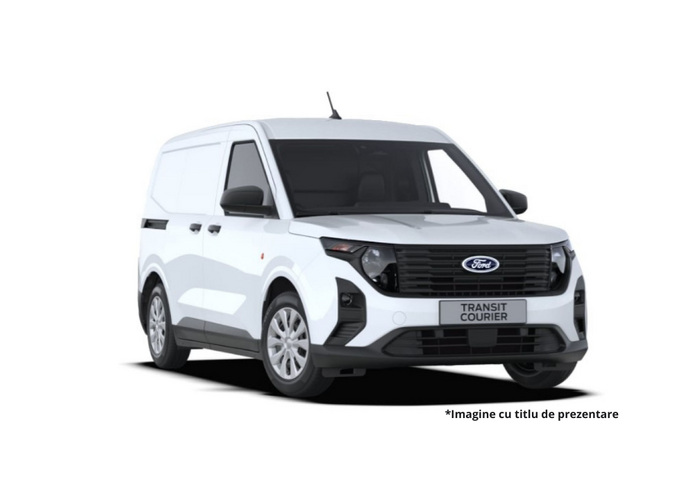 Ford Transit Courier alb, fotografie de concept