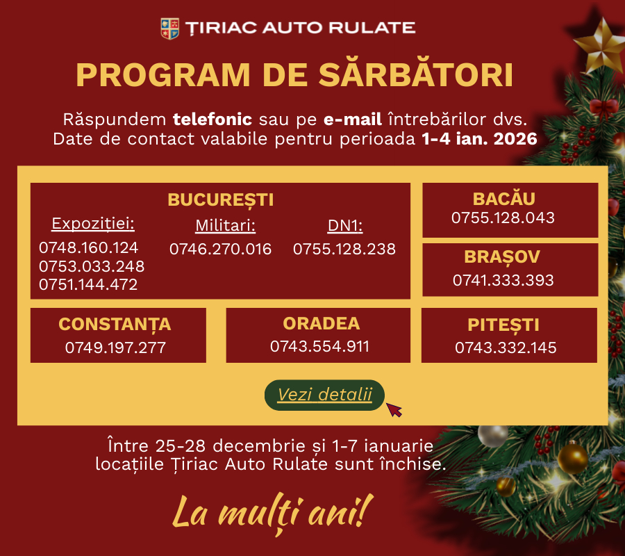program sarbatori 2025